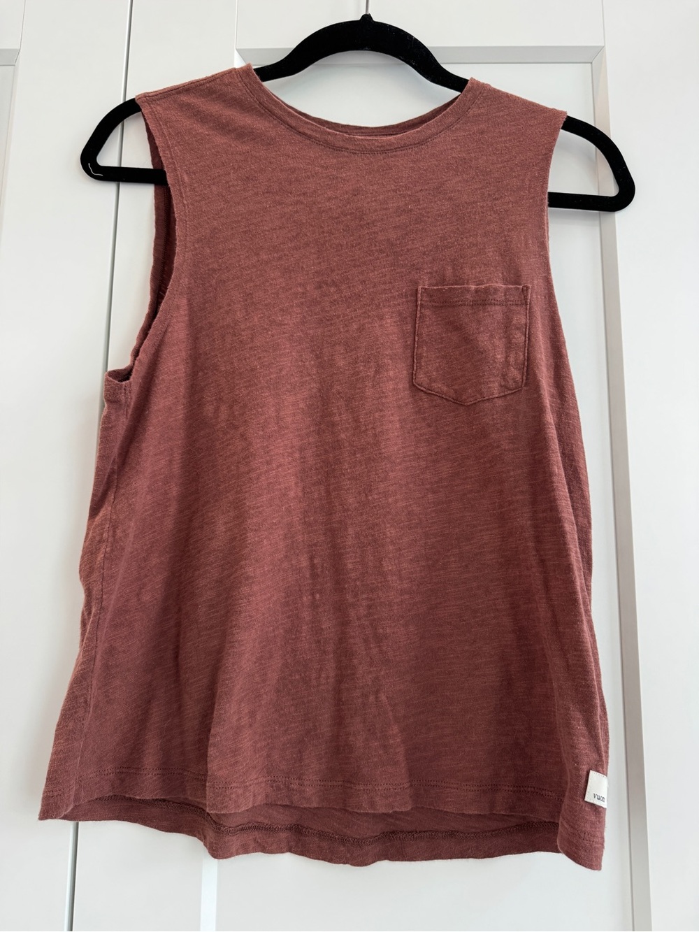 Vuori Dusty Rose Sleeveless Pocket Tank